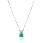Appealing Green Silver 925 Chain