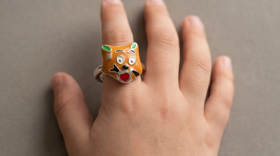 Fox Face Kids Ring