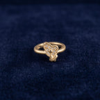 Gold Bow Accent Ring