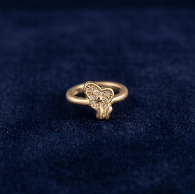 Gold Bow Accent Ring
