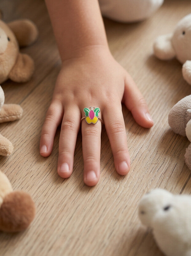 Butterfly Flower Kids Ring