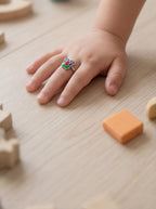 Multicolor Butterfly Kids Ring