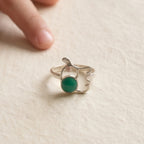 Turquoise Stone Adjustable Ring