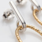 Minimal Oval Hoop Earrings