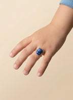 Blue Heart Stone Ring