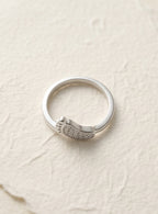 Gold Crystal Band Ring
