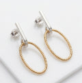 Minimal Oval Hoop Earrings