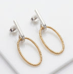 Minimal Oval Hoop Earrings