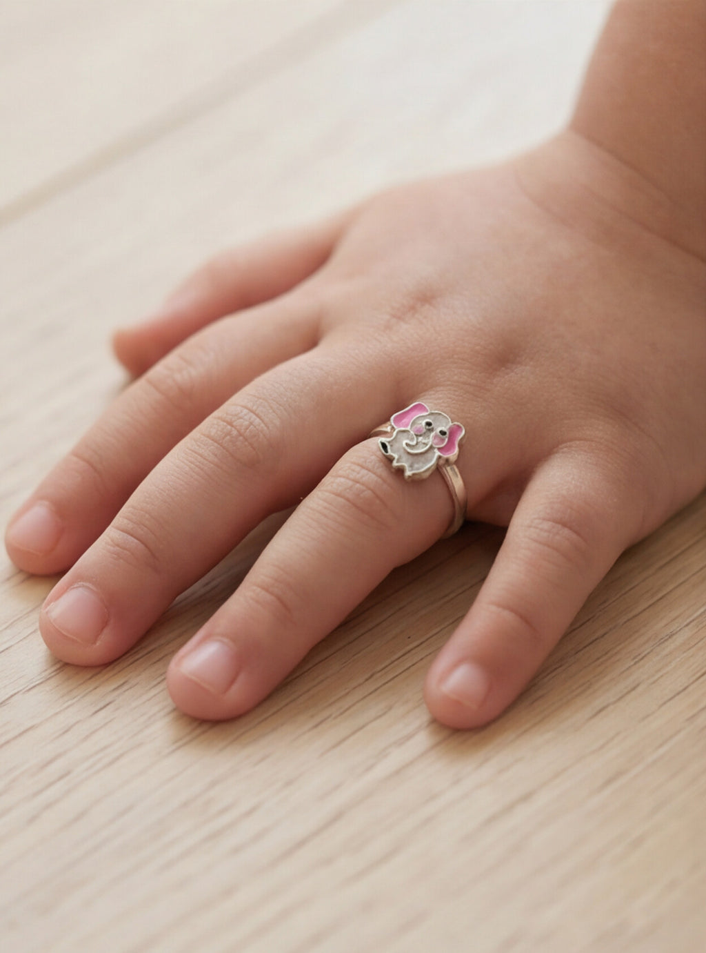 Floral Enamel Kids Ring