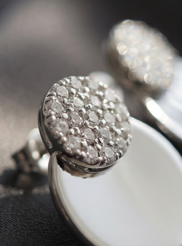 Crystal Teardrop Stud Earrings