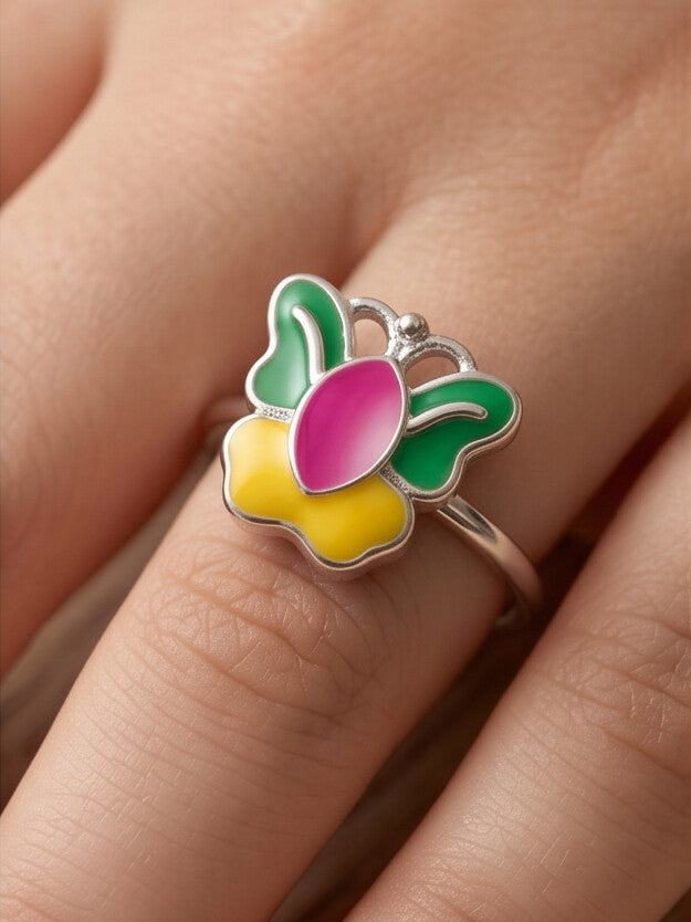 Butterfly Flower Kids Ring
