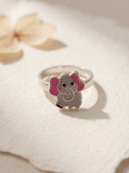 Floral Enamel Kids Ring