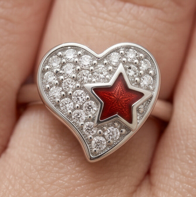 Crystal Teddy Bear Ring