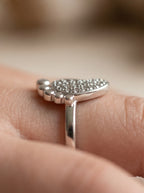Gold Crystal Band Ring