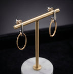 Minimal Oval Hoop Earrings
