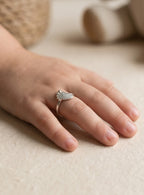 Gold Crystal Band Ring