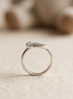 Gold Crystal Band Ring