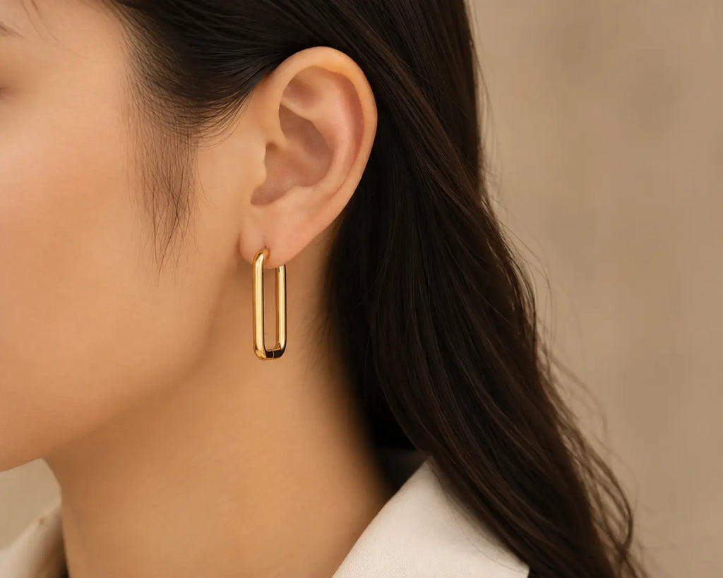 Paperclip Link Earrings