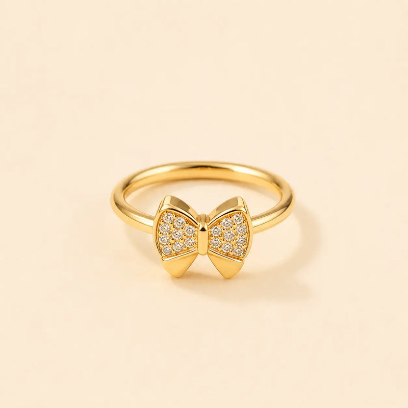 Minimal Crystal Band Ring