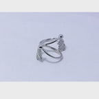 Maple and Bead Silver 925 Toe Ring