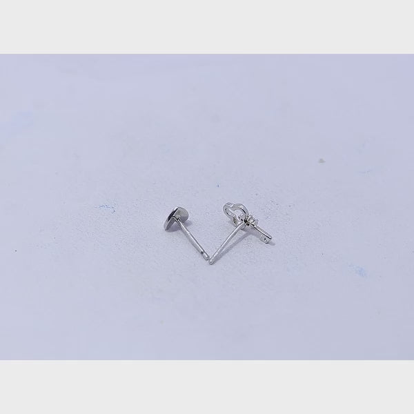 Key To Heart Silver 925 Studs