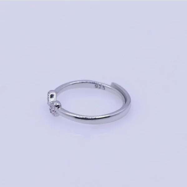 Delicate Bow Silver 925 Ring